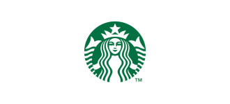 Starbucks Logo Starbucks sur fond blanc : Une sirène verte avec une couronne.
